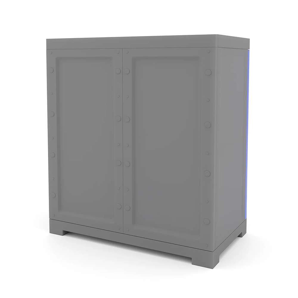 Nilkamal Freedom Mini Small Cabinet Deep Blue And Grey - FMS 2