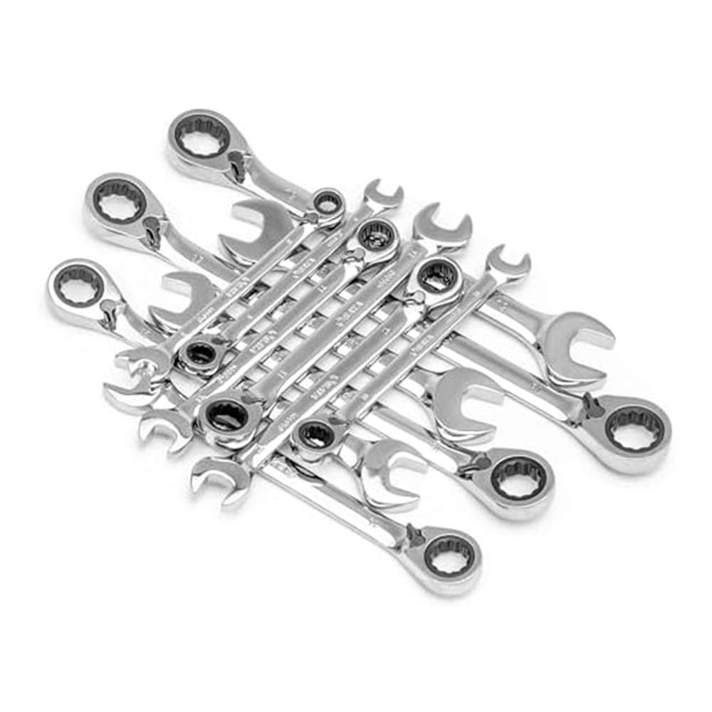 SATA ST08033 12-Piece Metric Flex Head Ratcheting Wrench Set - Black Edition 1
