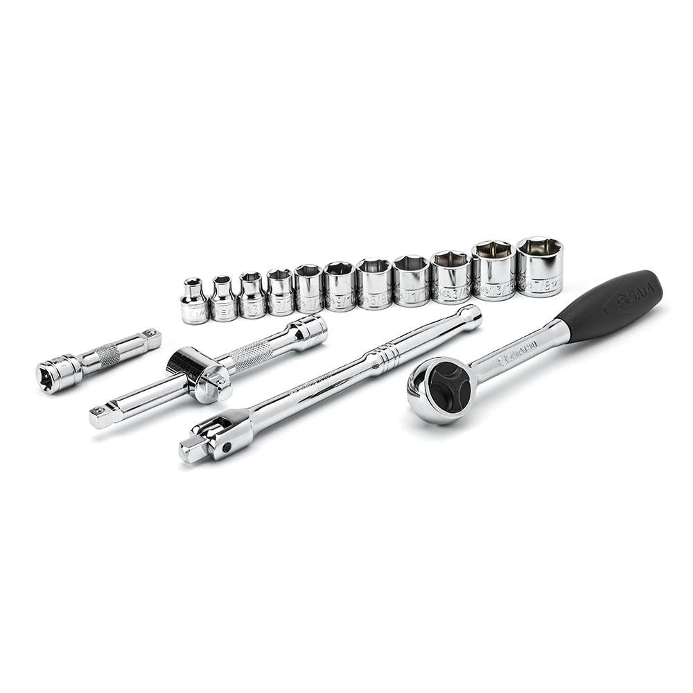SATA ST09085SJ 16-Piece 3/8" Drive 6 Point SAE Socket Set 1