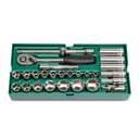 SATA ST09903SJ 27-Piece 1/2" Drive 6 Point Metric Socket Tray Set 0