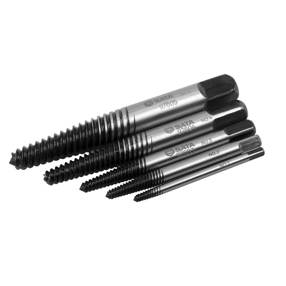 SATA GL09704 5-Piece Fine Threaded Extractor Set 3