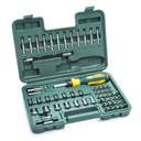 SATA ST09324SJ 60-Piece 1/4" Drive 6 Point Metric Socket and Ratcheting Bit Driver Set 0
