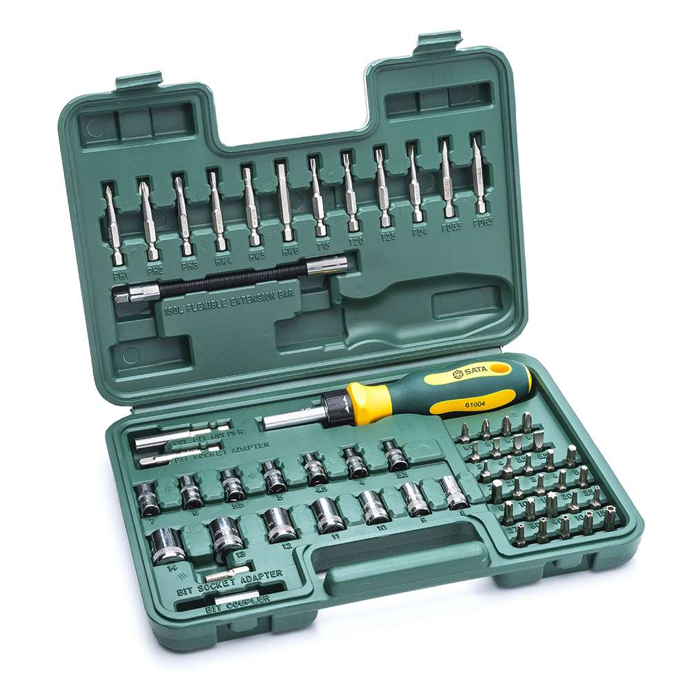 SATA GL09324 60-Piece 1/4" Drive 6 Point Metric Socket Set 0