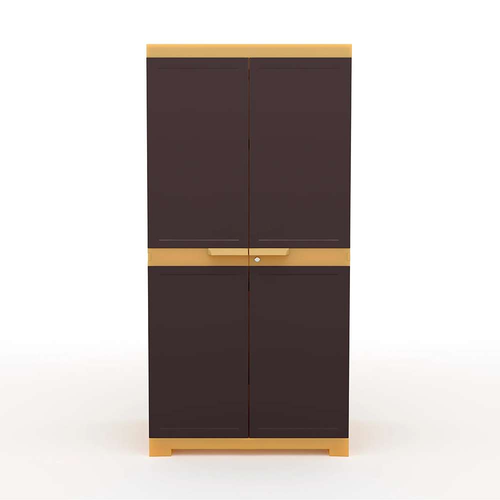 Nilkamal Freedom Mini Medium Cabinet Weathered Brown And Biscuit - Fmm 0