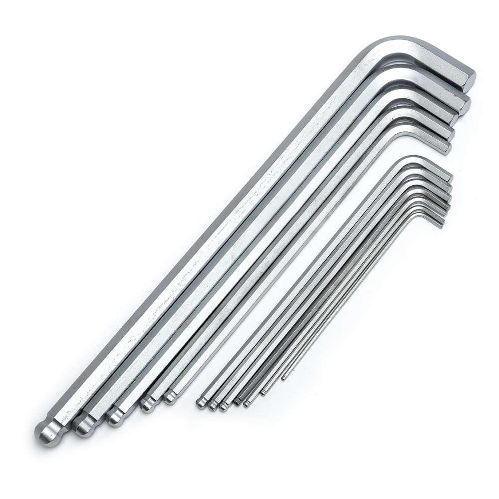 SATA GL09102 12-Piece SAE Extra Long Ball Point Hex Key Set 3