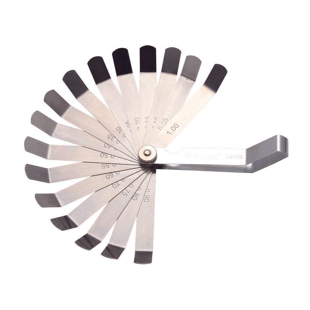 شفرات قياس الخلوص من ساتا المكونة من (16) قطعة سماكة (0.05-1.00mm) موديل (GL09402) 0