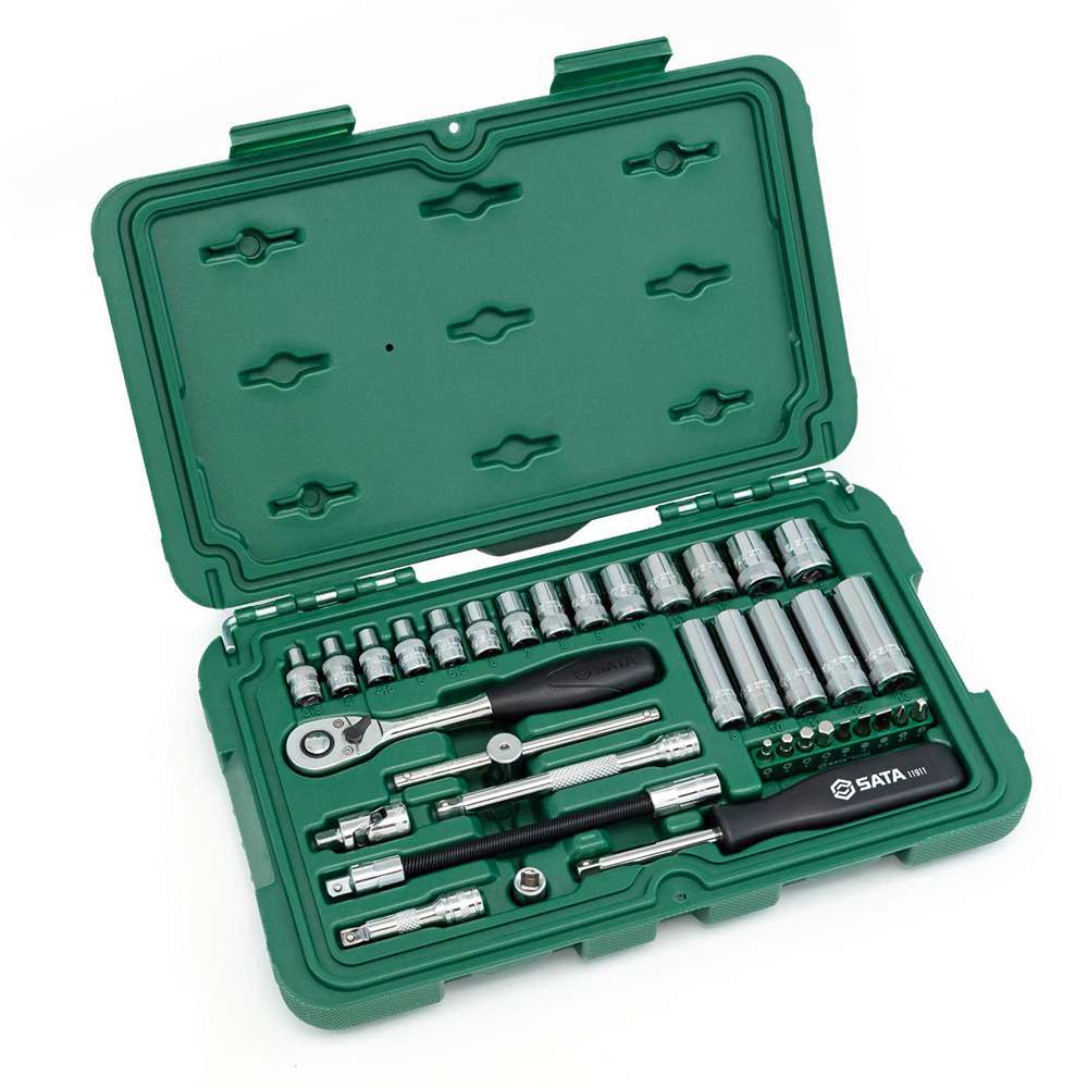 مجموعة مفاتيح ساتا السداسية المترية قياس (1/4") مكونة من (36) قطعة موديل (GL09001) 2