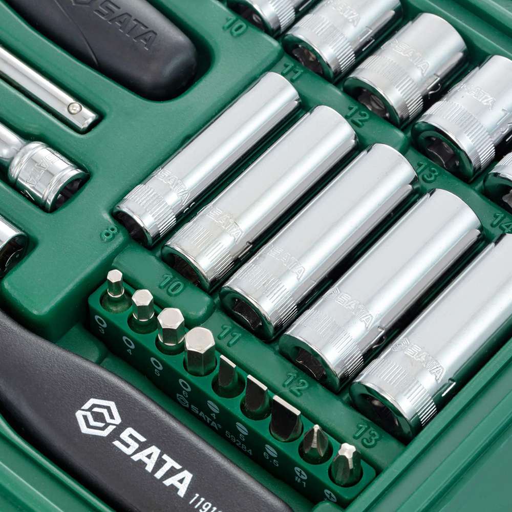مجموعة مفاتيح ساتا السداسية المترية قياس (1/4") مكونة من (36) قطعة موديل (GL09001) 4