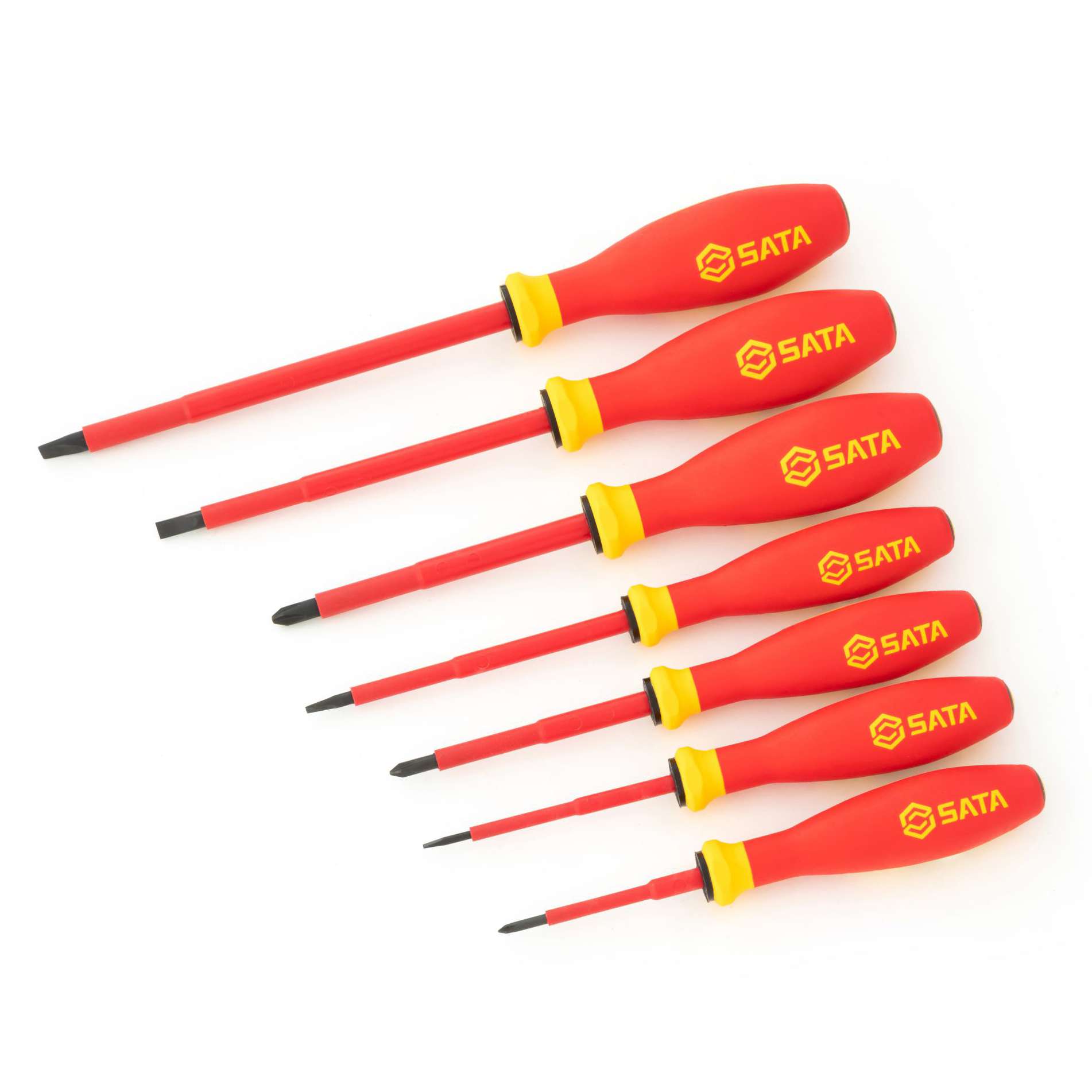 SATA GL09301A 7-Piece G-Series VDE Insulated Screwdriver Set 0