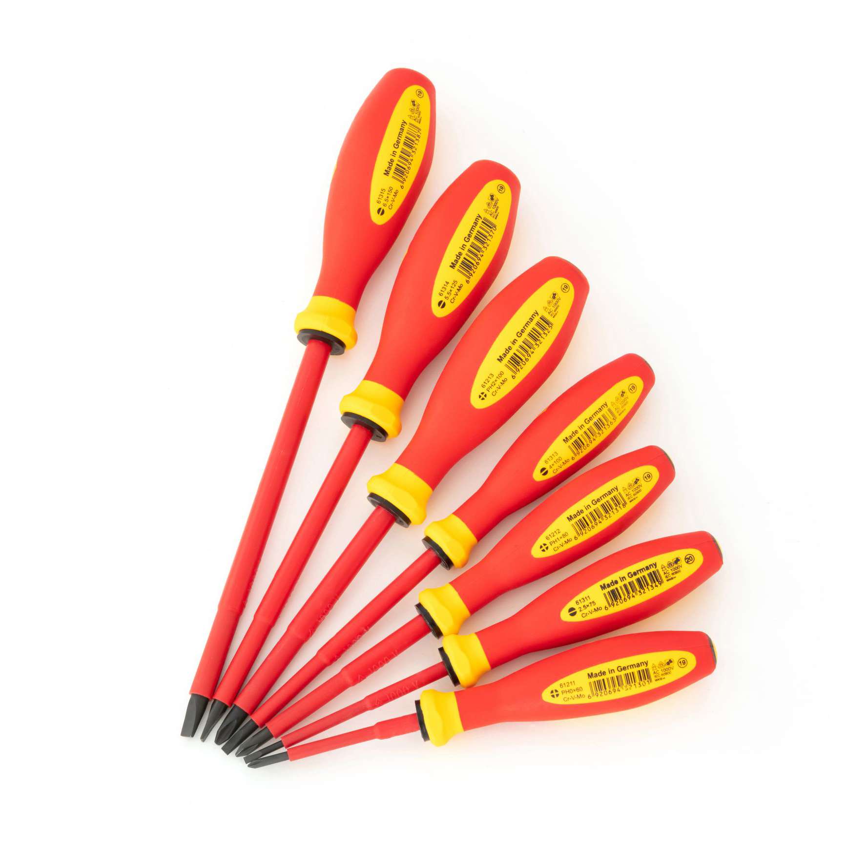 SATA GL09301A 7-Piece G-Series VDE Insulated Screwdriver Set 1
