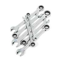 SATA GL09054 7-Piece Metric Double Ratcheting Wrench Set
