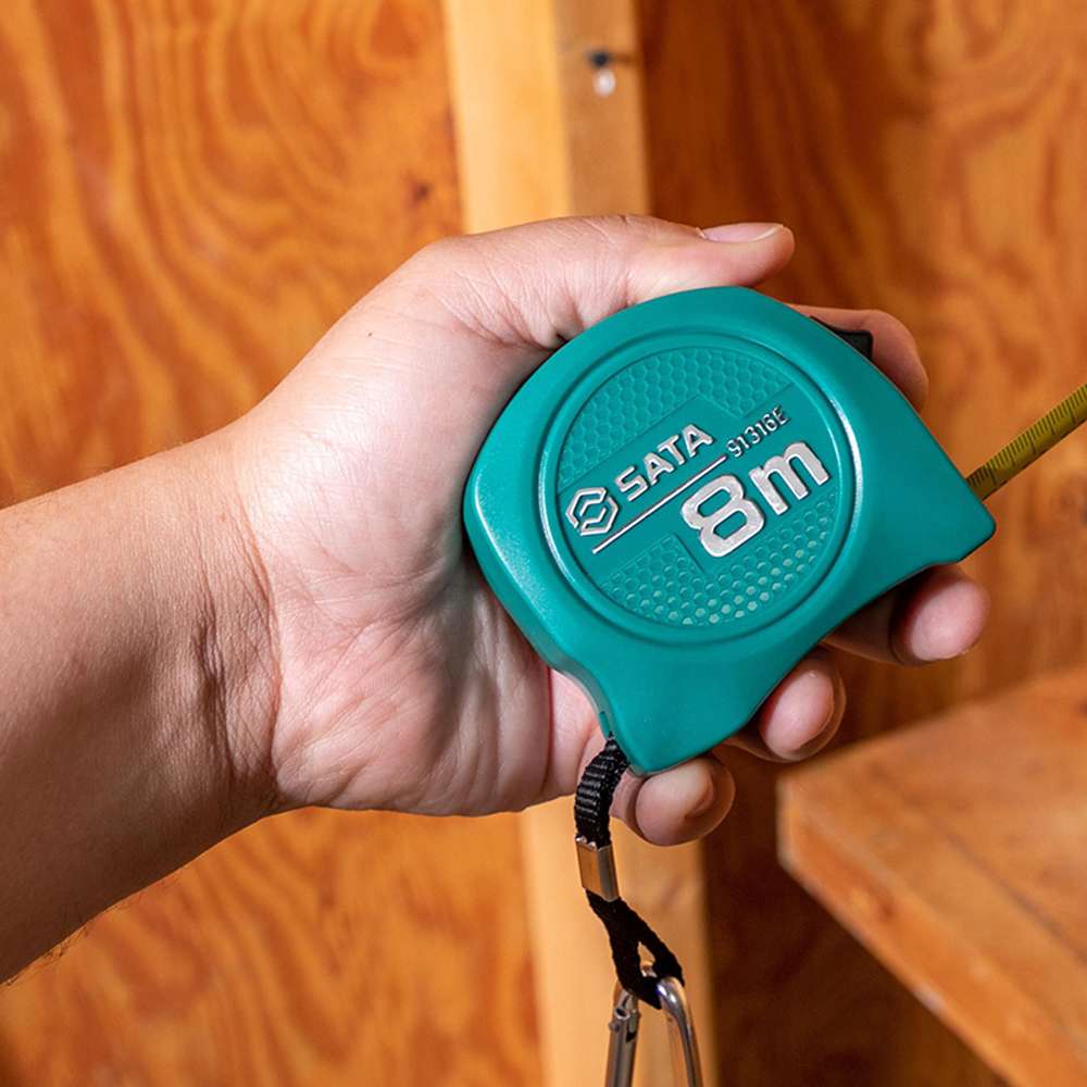 SATA GL91317ME ABS Tape Measure Metric/SAE Scale 10m/33ft x 25mm 7