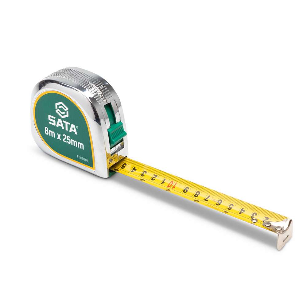 SATA GL91316ME 26ft ABS Tape Measure Metric/SAE Scale 8m x 25mm 0