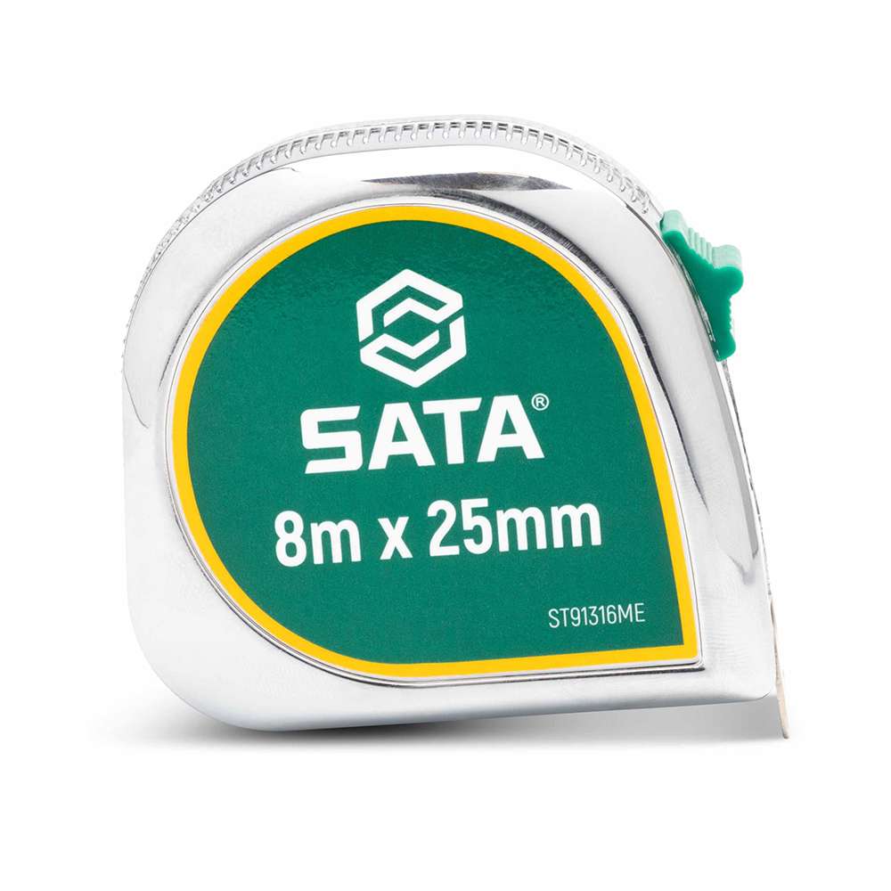 SATA GL91316ME 26ft ABS Tape Measure Metric/SAE Scale 8m x 25mm 1