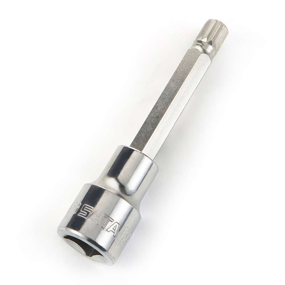 SATA GL25806 1/2" Drive Long Triple Square Bit Socket M14 1