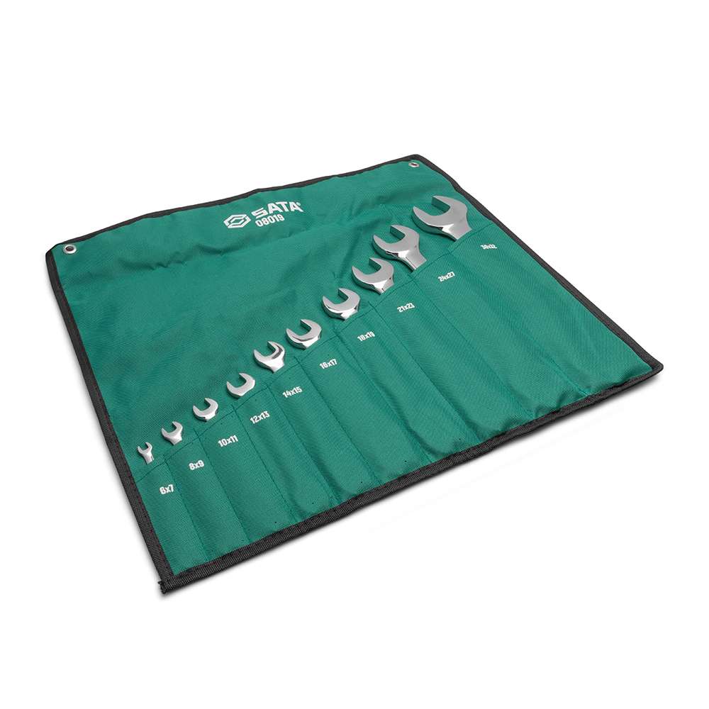 مجموعة مفاتيح مترية ساتا من النوع المفتوح مكونة من (10) قطع موديل (ST08019-02) 1