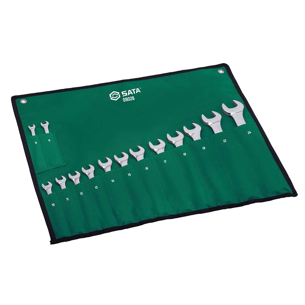 SATA GL09026 14-Piece Metric Combination Wrench Set