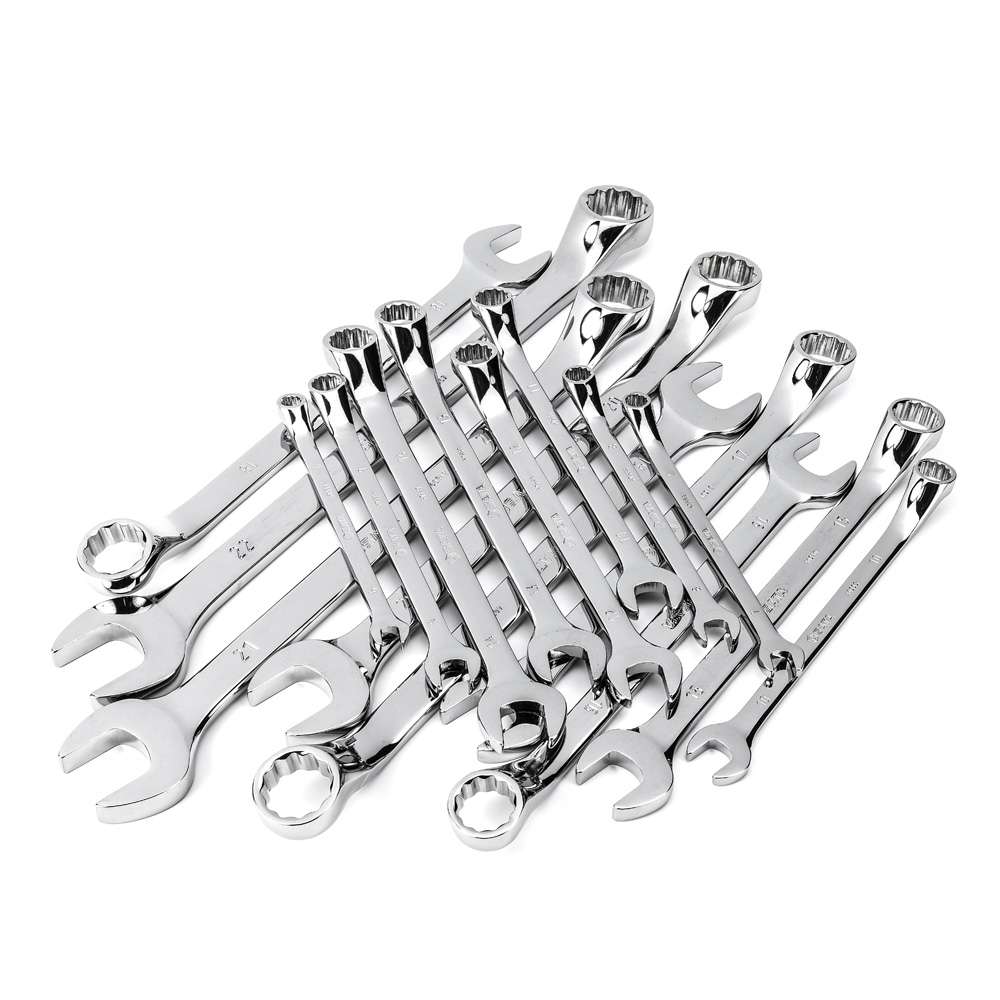 SATA GL08018 17-Piece Metric Offset Combination Wrench Set 0