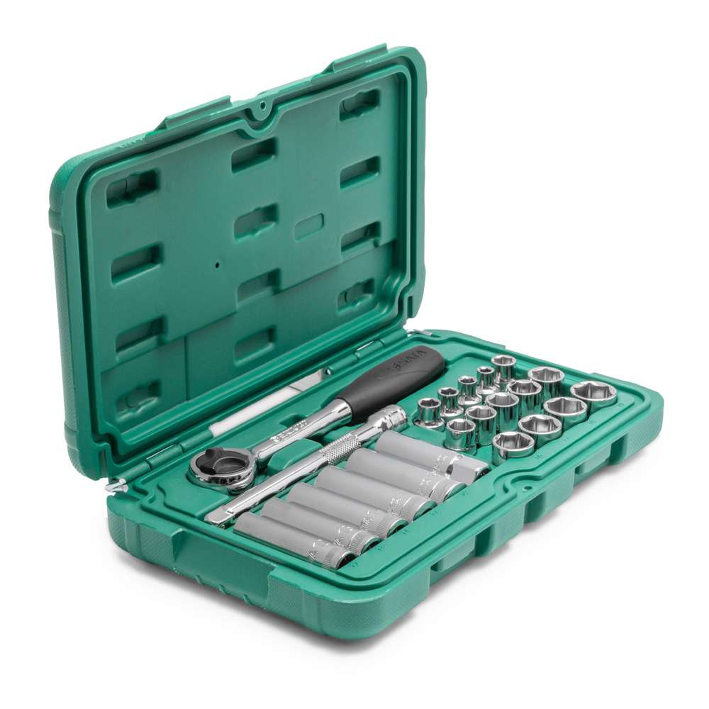 SATA ST09524 22-Piece 3/8" Drive 6 Point Metric Socket Set 0