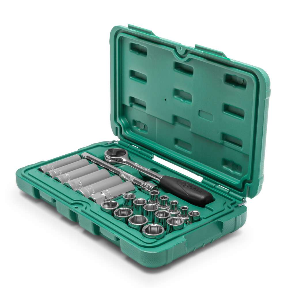 SATA ST09524 22-Piece 3/8" Drive 6 Point Metric Socket Set 1