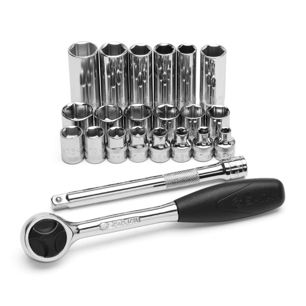 SATA ST09524 22-Piece 3/8" Drive 6 Point Metric Socket Set 3