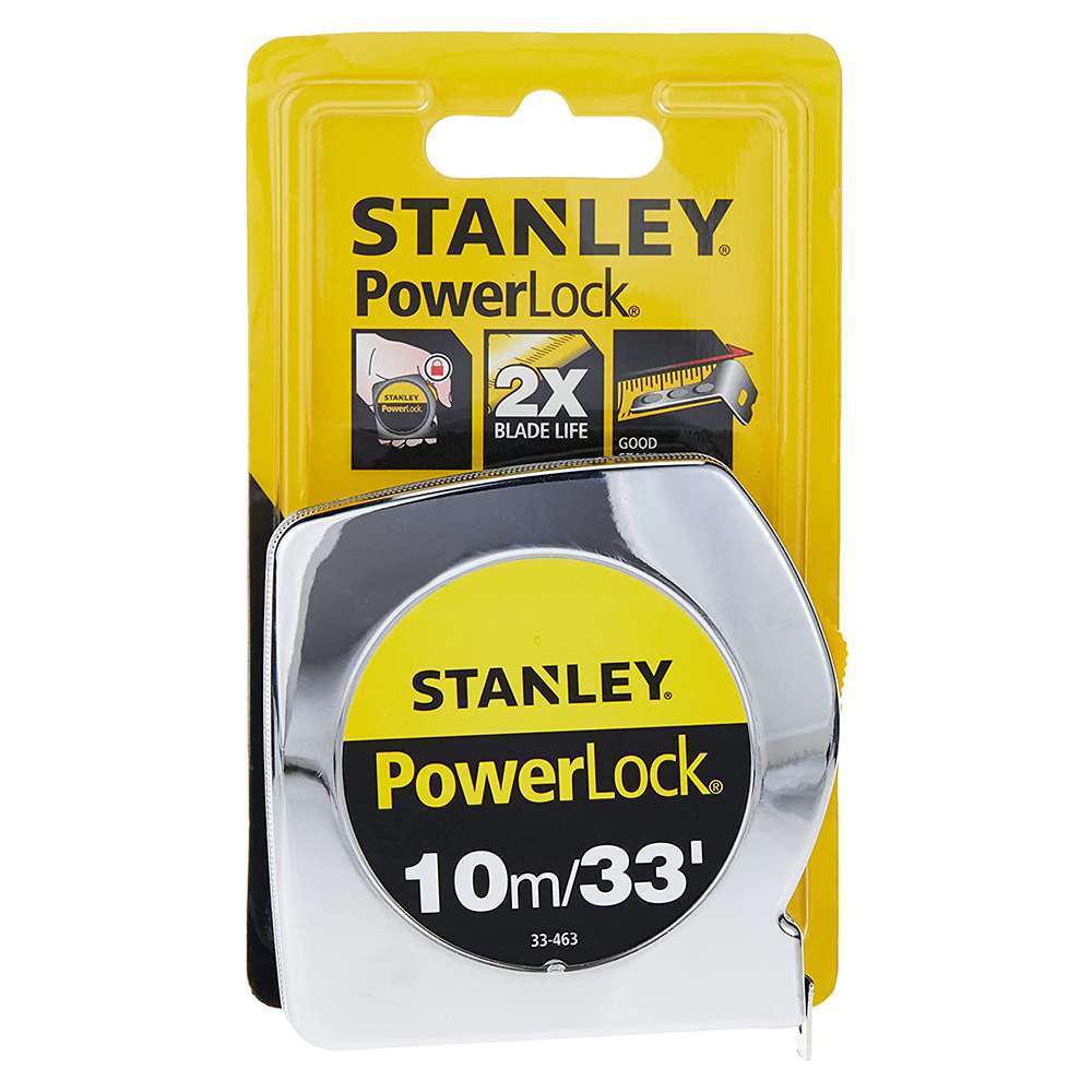 Stanley 10m Power Lock Measuring Tape 1