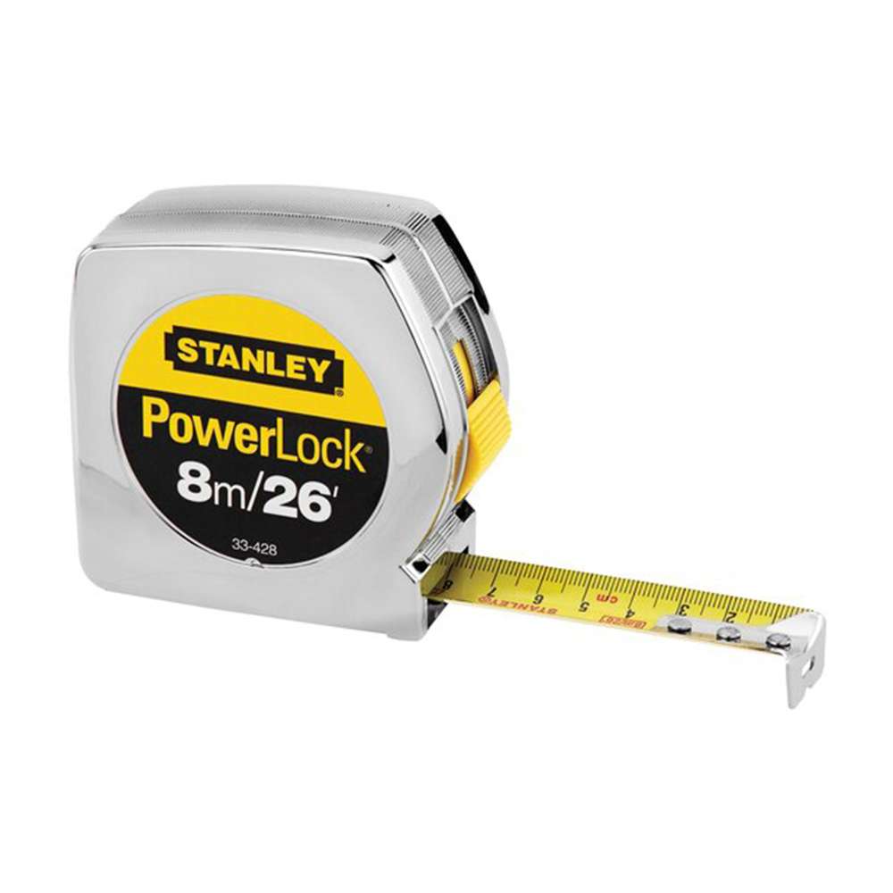 شريط قياس كلاسيكي من Stanley باورلوك بطول ( 8M ) 0