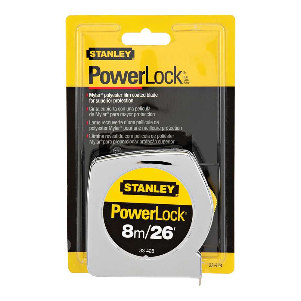 شريط قياس كلاسيكي من Stanley باورلوك بطول ( 8M ) 1