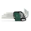 SATA ST09107CHBSJ 9-Piece Extra Long Color Series Black Oxide Hex Key Set 1