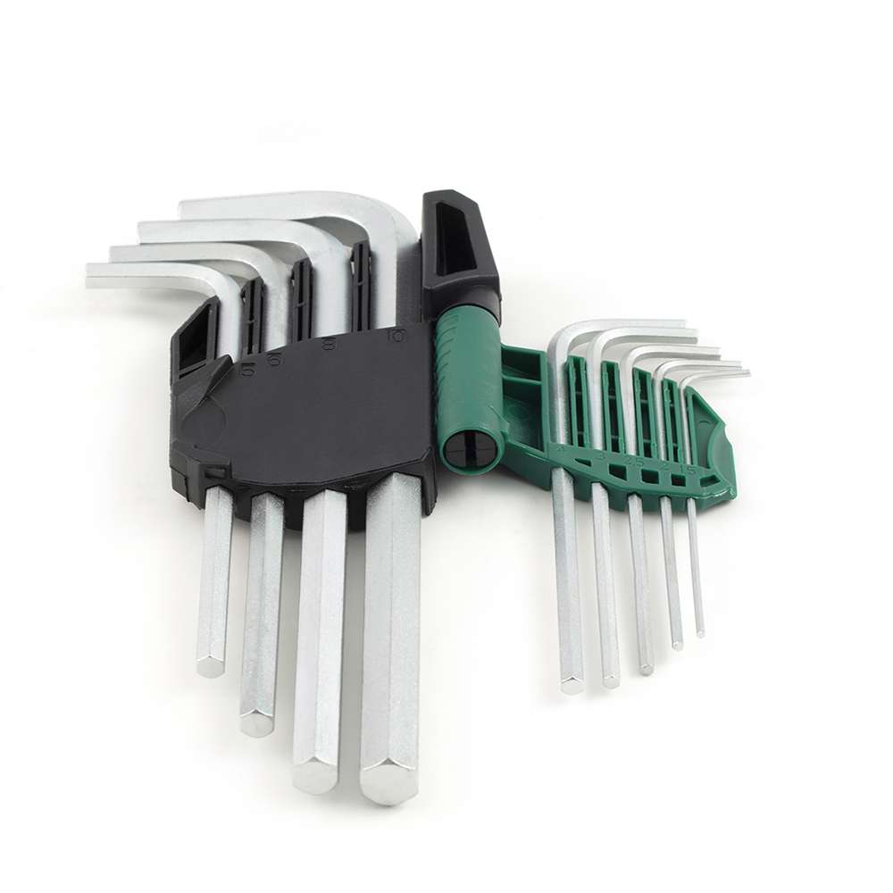 SATA ST09107CHBSJ 9-Piece Extra Long Color Series Black Oxide Hex Key Set 2