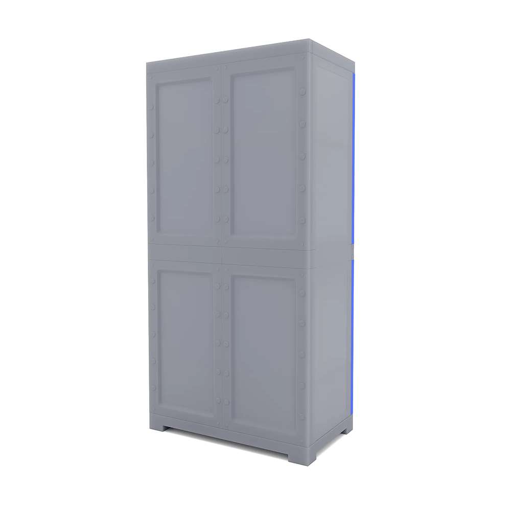 Nilkamal Freedom Mini Medium Cabinet Deep Blue And Grey - Fmm 3