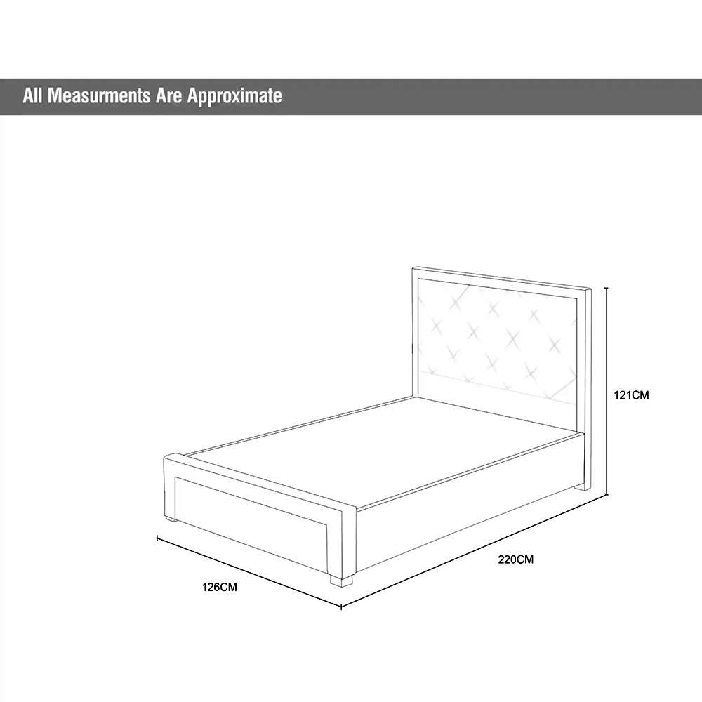 RoSama Single Bed - Grey 4