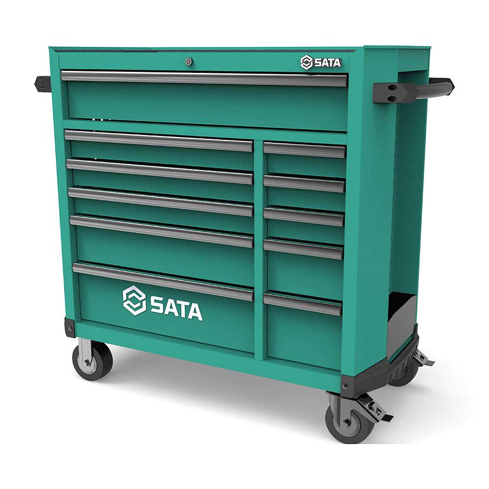 SATA ST95114G 11 Drawer Roller Cabinet - Pro Green 1