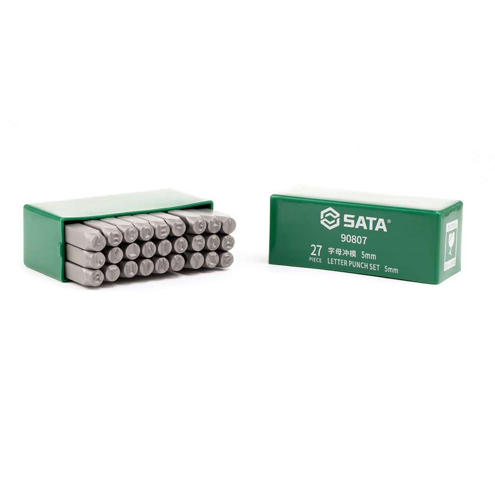 SATA ST90809 27-Piece 8mm Letter Punch Set 1