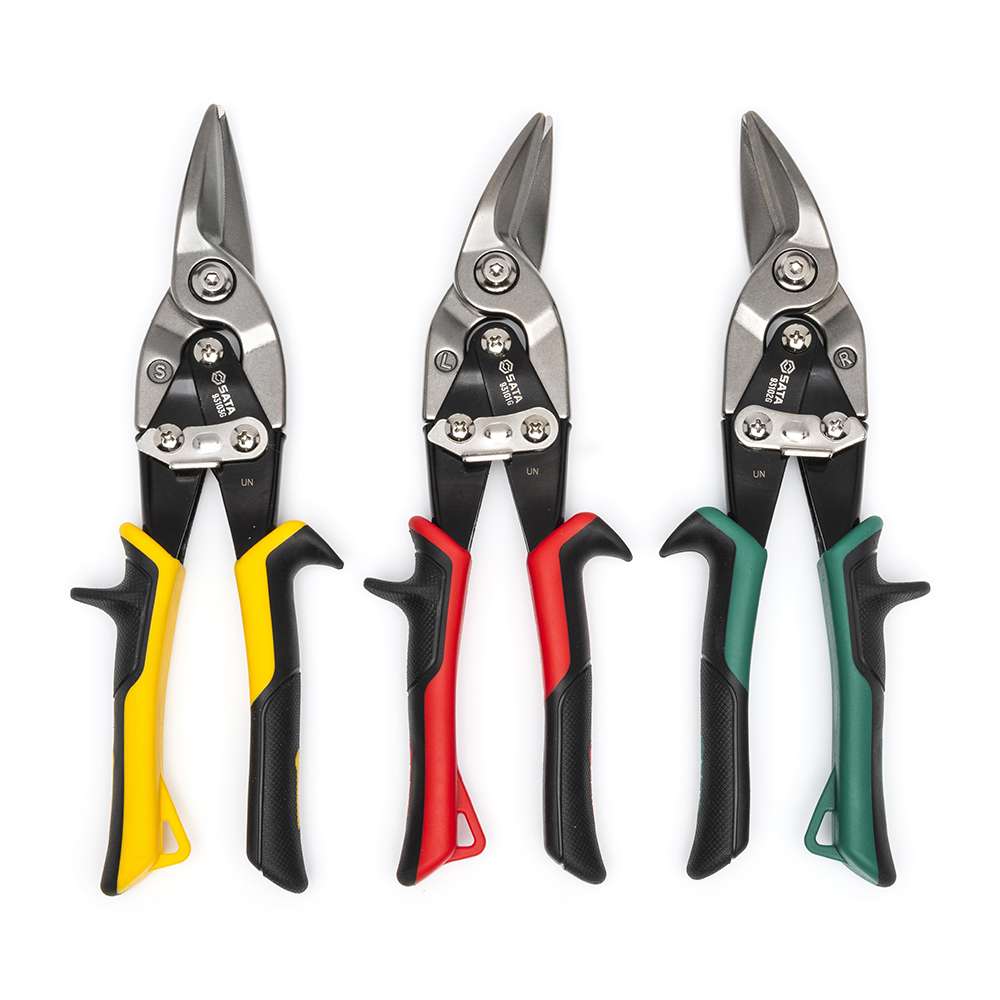 مجموعة مقصات حديد مكونة من ثلاث قطع ساتا قياس (10") موديل (ST93105G) 1