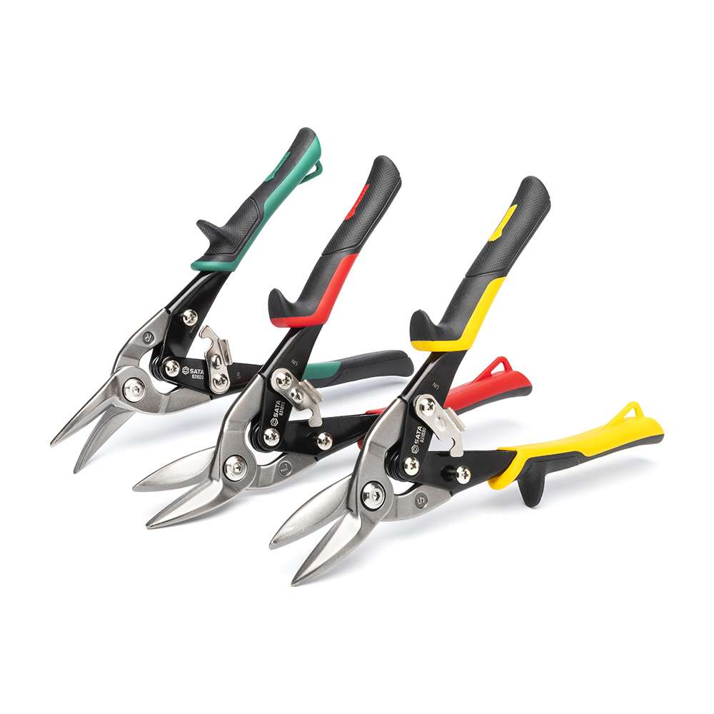 مجموعة مقصات حديد مكونة من ثلاث قطع ساتا قياس (10") موديل (ST93105G) 2