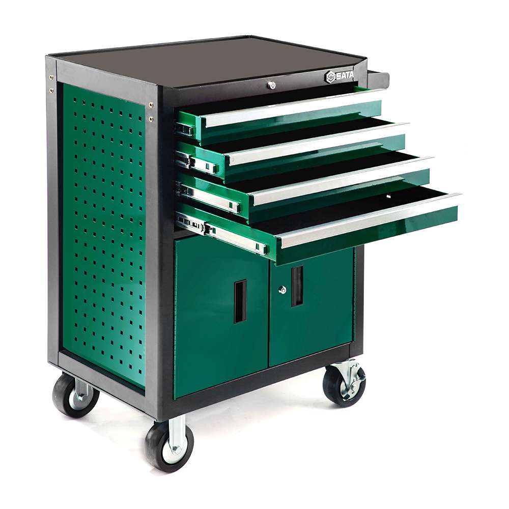خزانة الأدوات ساتا بأربعة أدراج موديل (ST95125G) باللون الأخضر 0