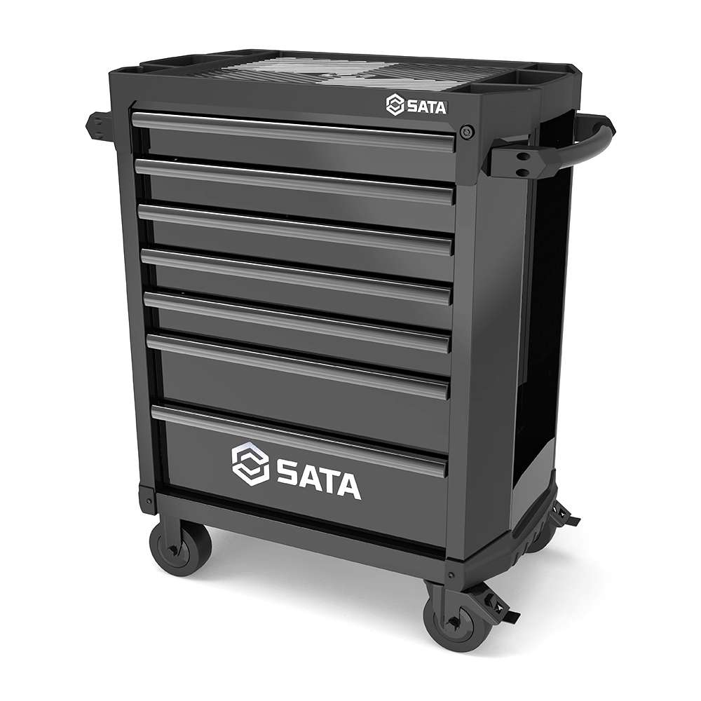 SATA ST95113G-B 7 Drawer Roller Cabinet - Pro Black 2