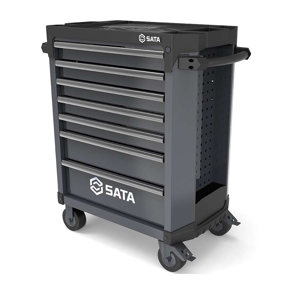 SATA ST95113G-B 7 Drawer Roller Cabinet - Pro Black 3