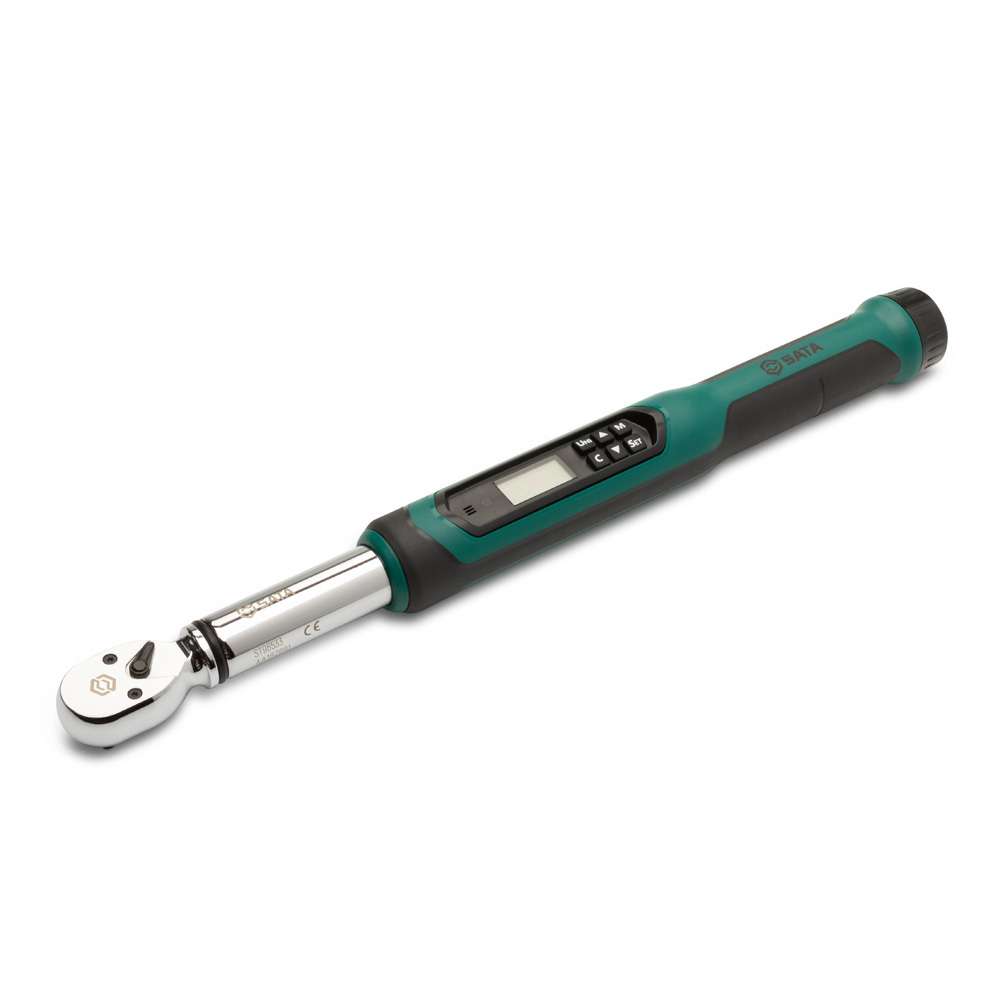 SATA ST96533 3/8" Drive Electronic Torque Wrench with Angle Function 13.5-135nm 0