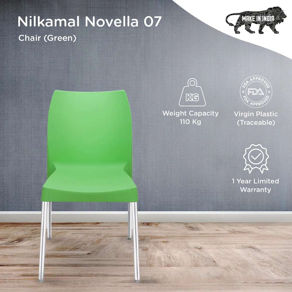 Nilkamal Novella 07 Premium Chair - Green 8
