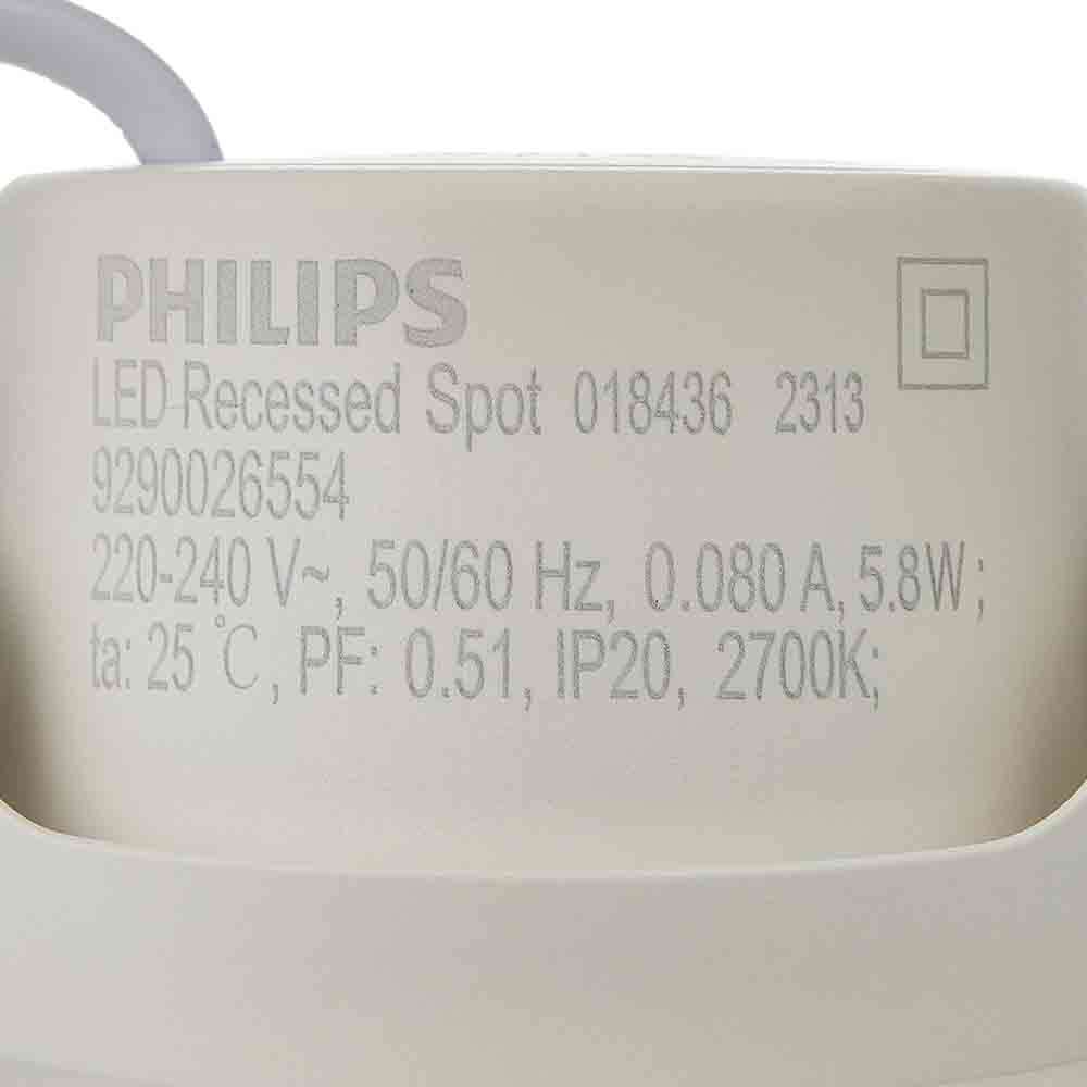 Philips SL052 RD SPOT 70mm 5.8W 2700K MET LED Spotlight - Warm White 3