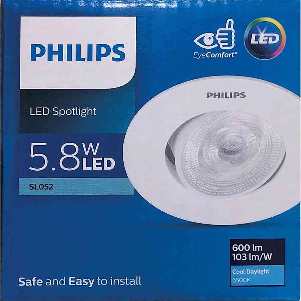 Philips SL052 RD SPOT 70mm 5.8W 6500K LED Spotlight - CoolDayLight 2