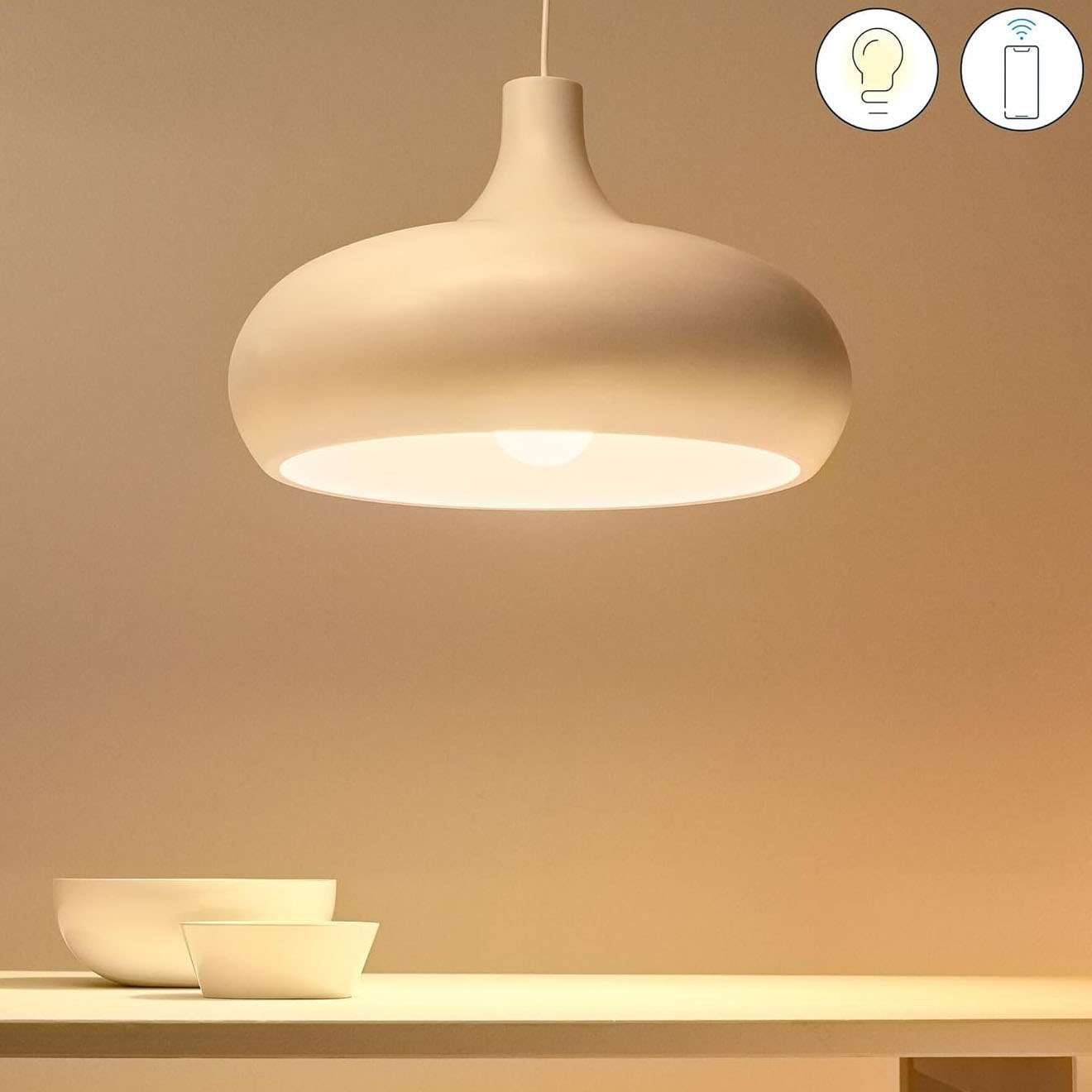 Philips WiZ Smart LED Bulb A67 E27, 100W, Tunable White (2700K-6500K), Wi-Fi & Bluetooth, Works with Alexa & Google Assistant 4