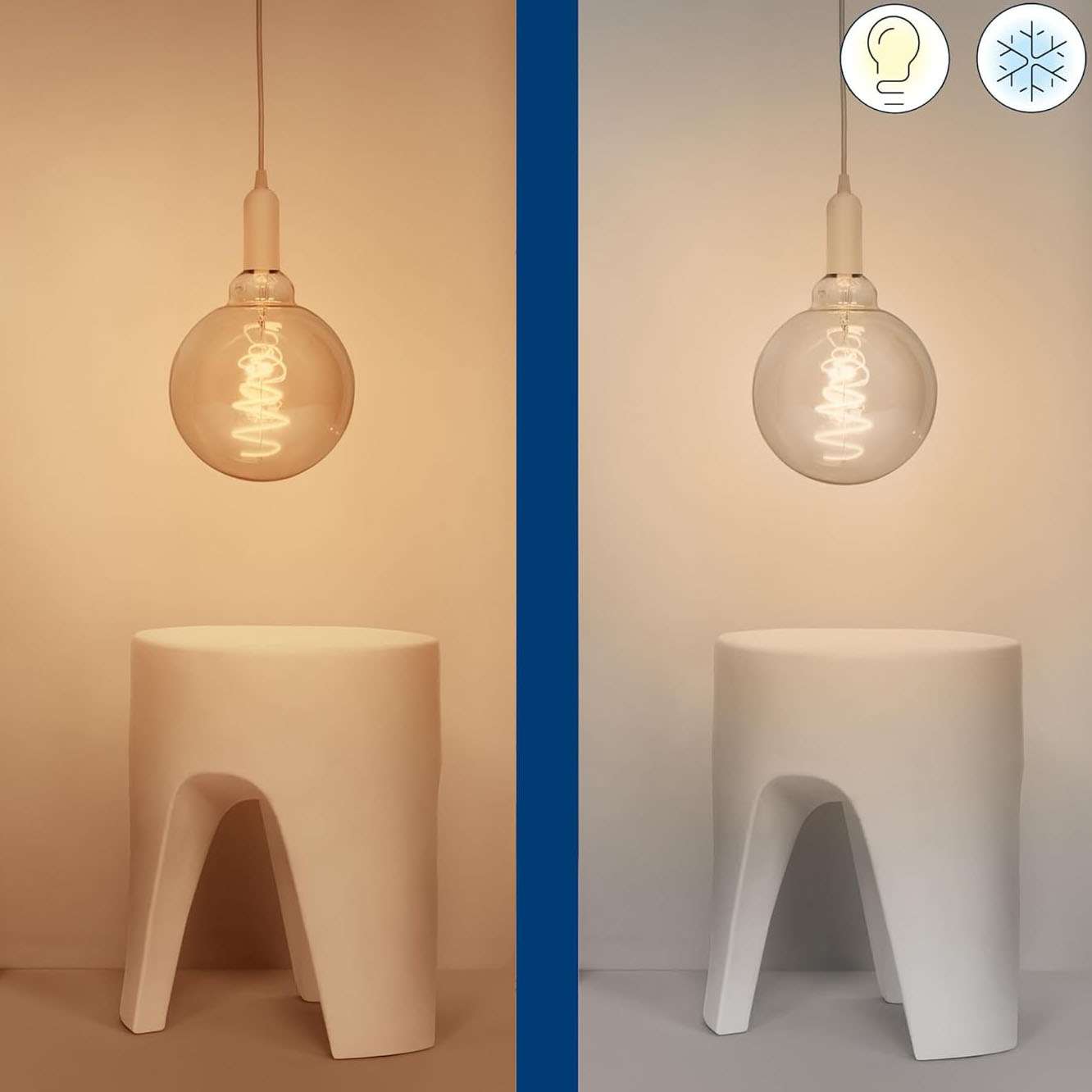 WiZ Smart Wi-Fi & BLE LED Bulb G200 E27 25W 920-5000K Amber – 2 Pack 2