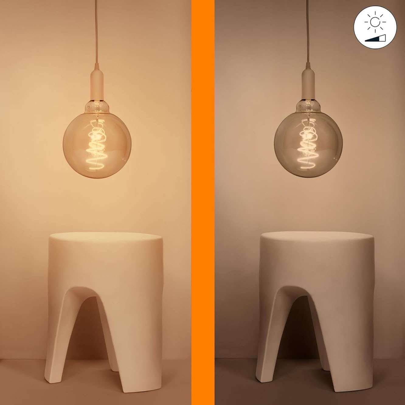 WiZ Smart Wi-Fi & BLE LED Bulb G200 E27 25W 920-5000K Amber – 2 Pack 3