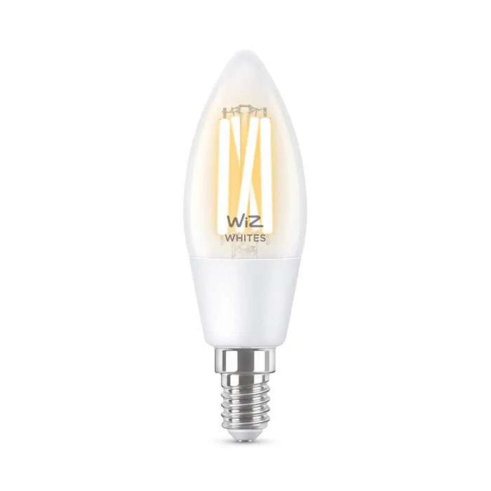 WiZ Smart Wi-Fi & BLE LED Bulb C35 E14 40W 927-6500K Clear Filament – 1 Pack 1
