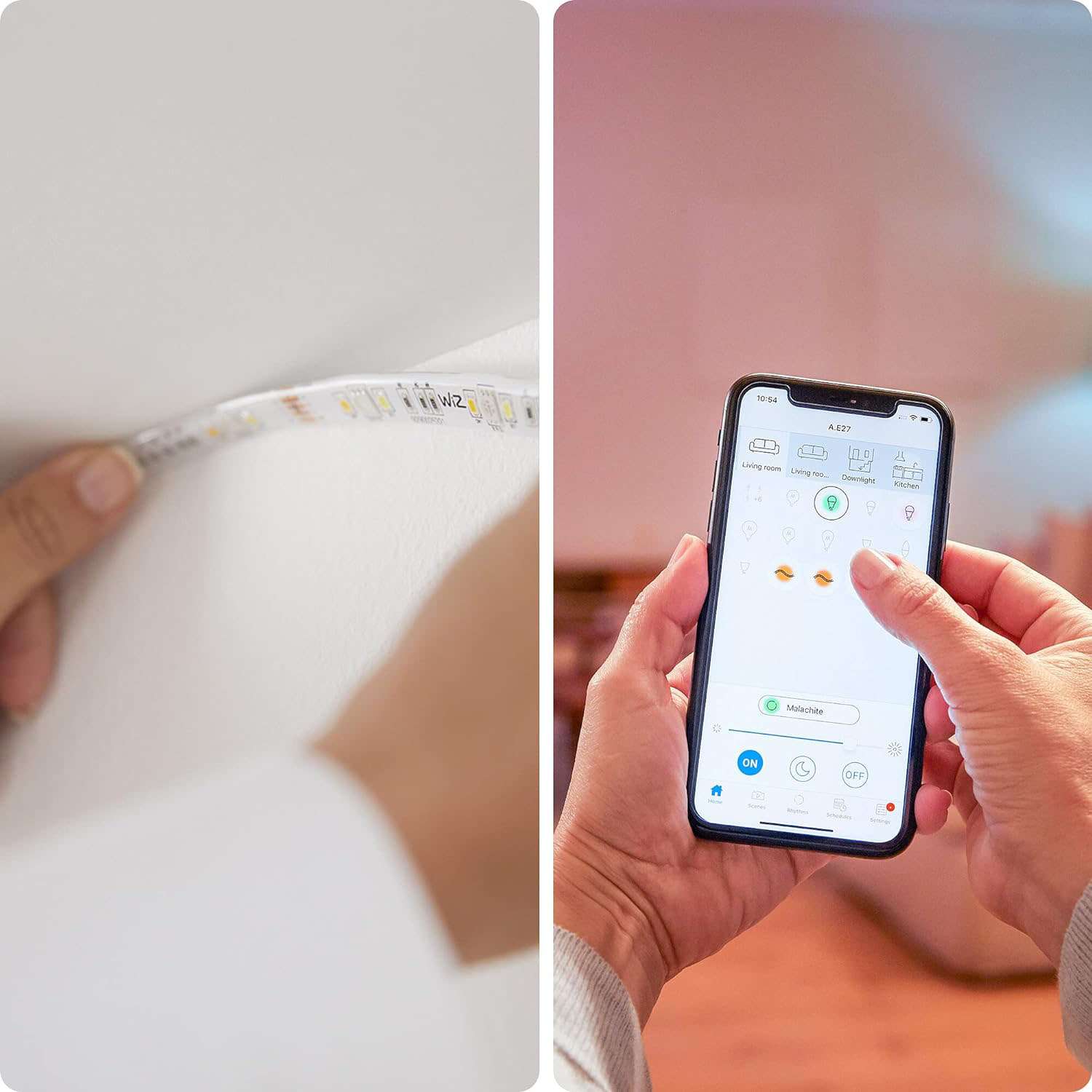 WiZ Smart Wi-Fi & BLE LED Strip Light 1M 880lm Extension – EU Plug 4