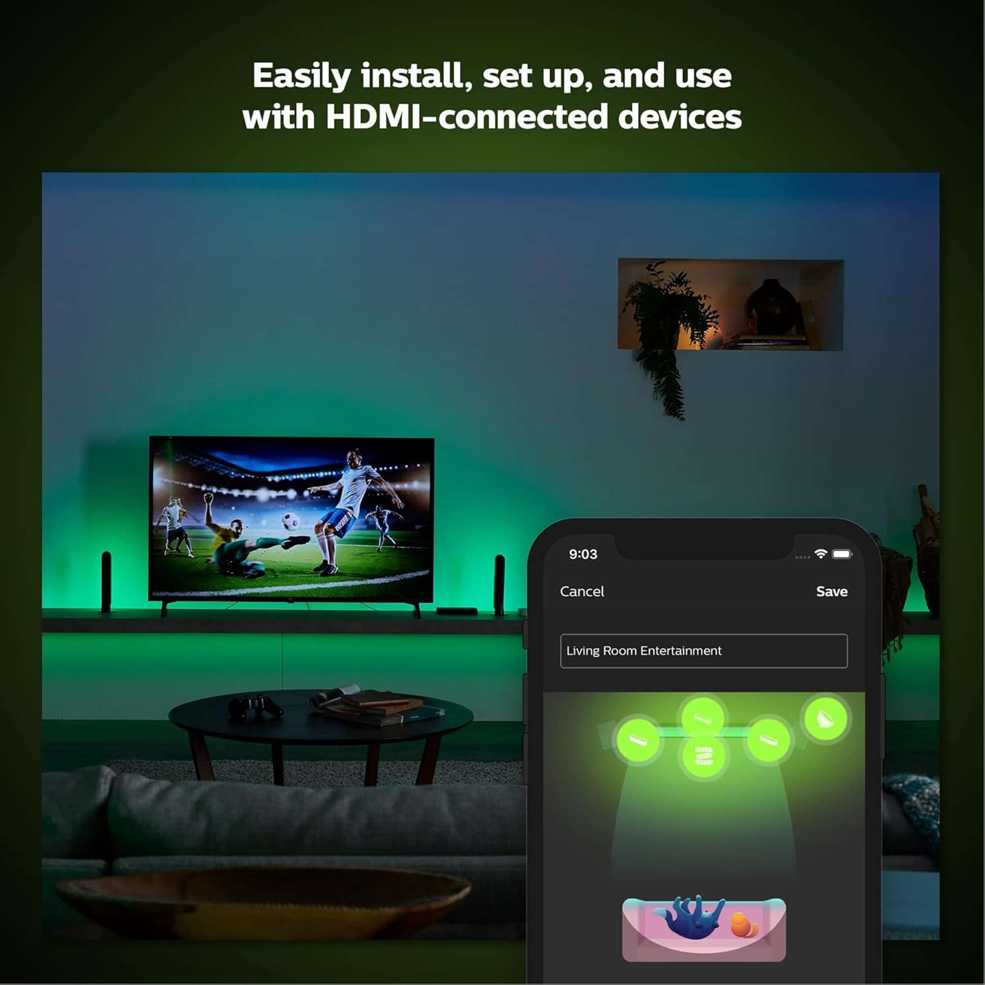 Buy Philips HUE Play HDMI Sync Box - Black in UAE | Fepy