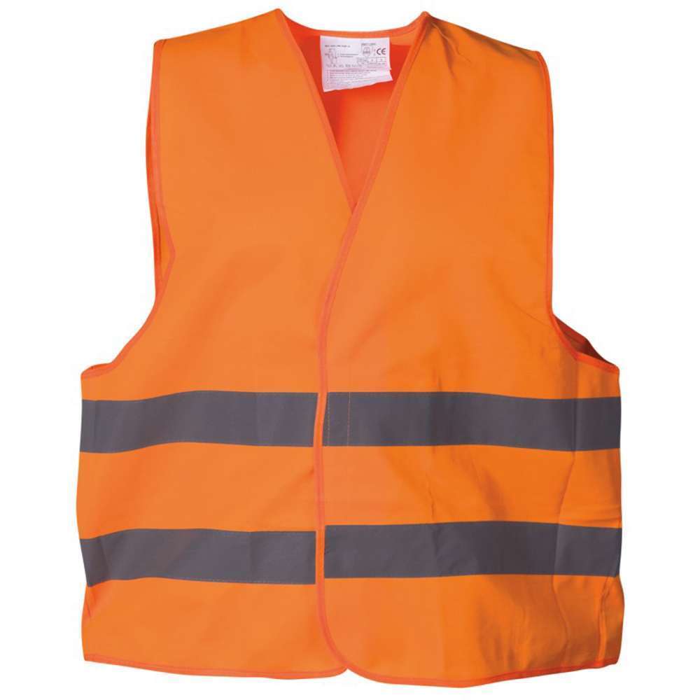 Orange Fabric Safety Jacket 0